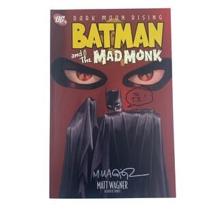Batman Mad Monk TPB Signed Matt Wagner Dark Moon Rising DC 2006
